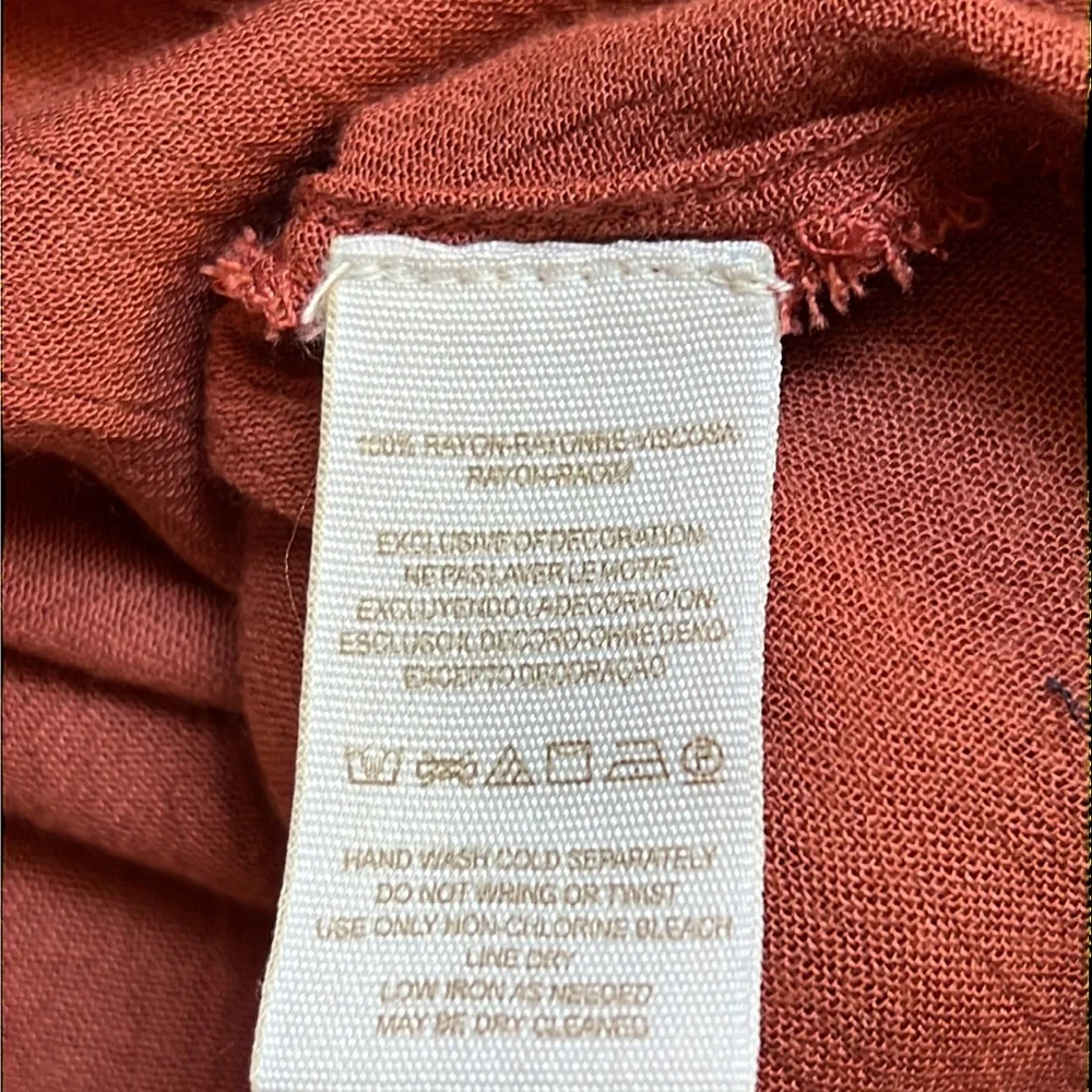 Free People Rust Red High-Low Maxi Dress